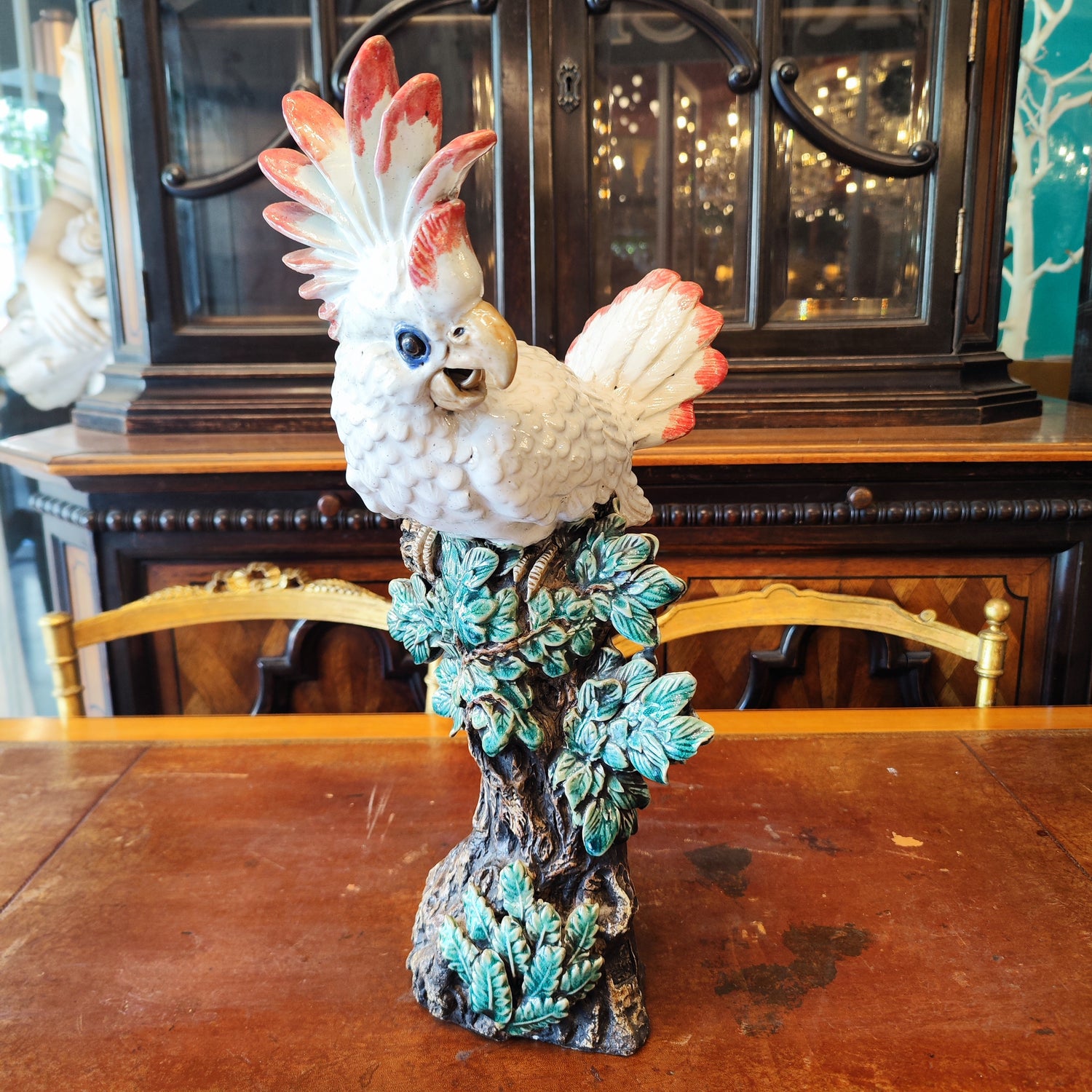 Cacatua mayólica francesa Barbotin. Francia SXIX