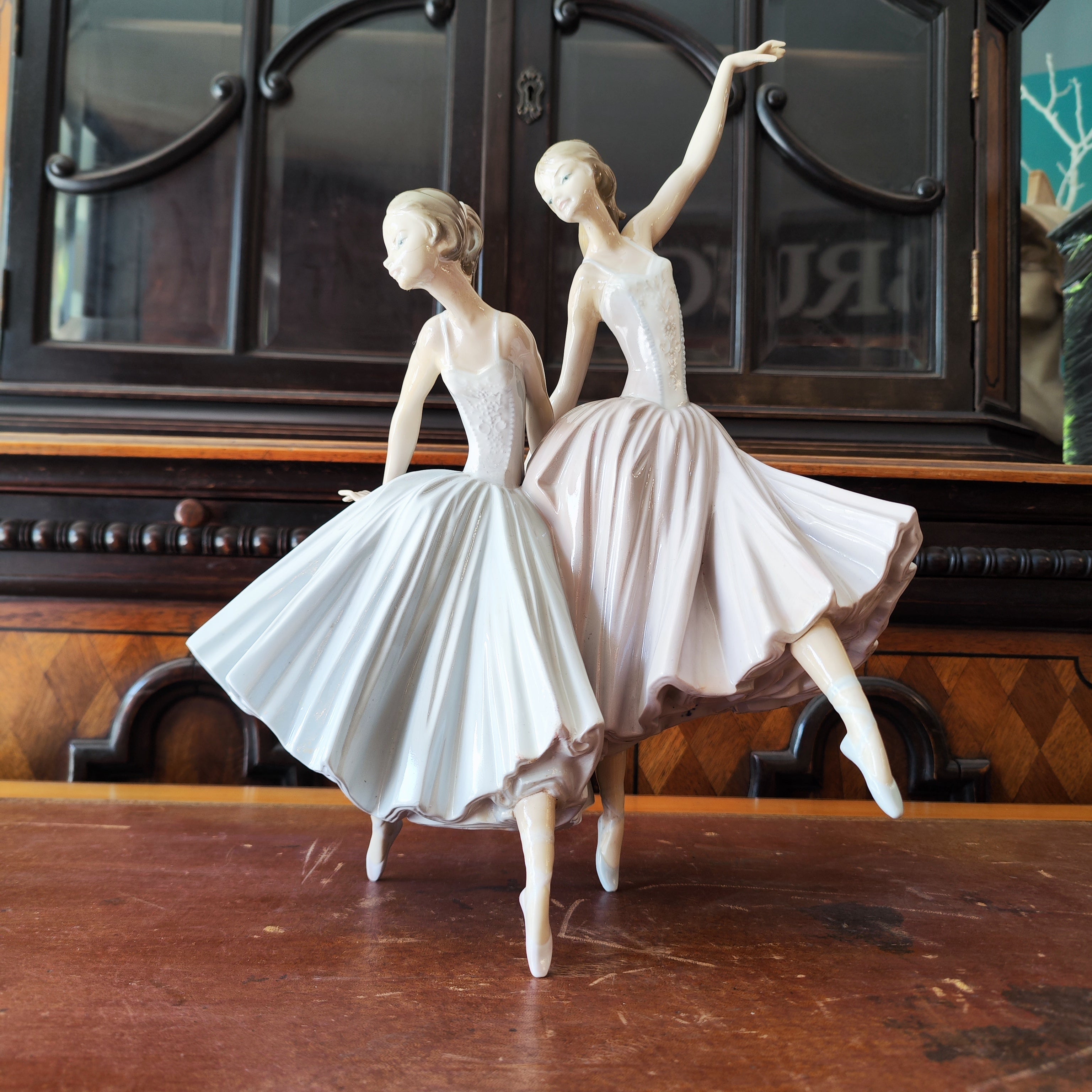 Par de bailarinas porcelana LLadro. España SXX