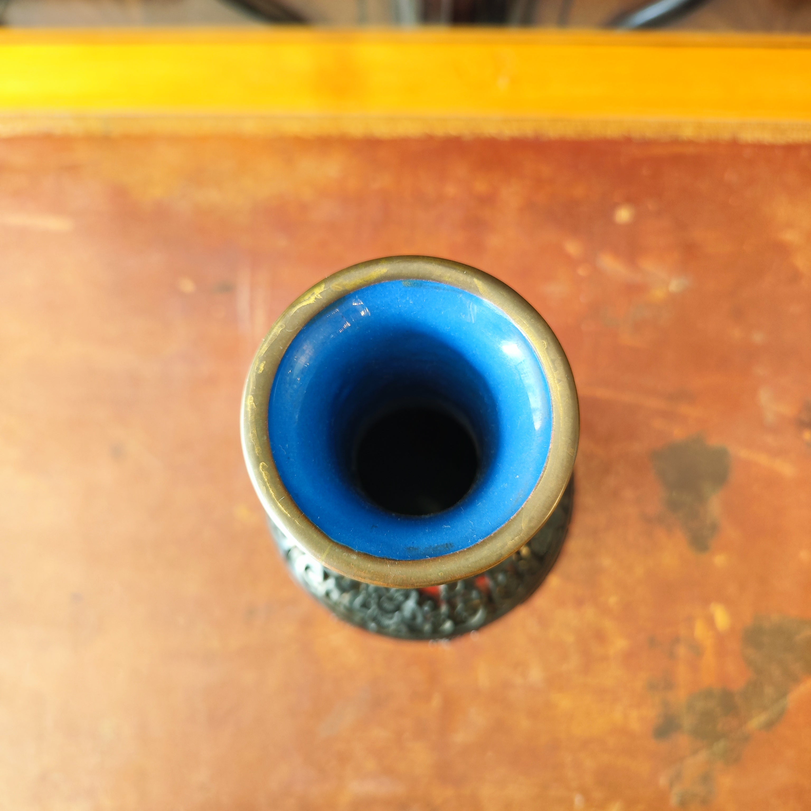 Jarrón chino de laca roja y negra. China SXIX