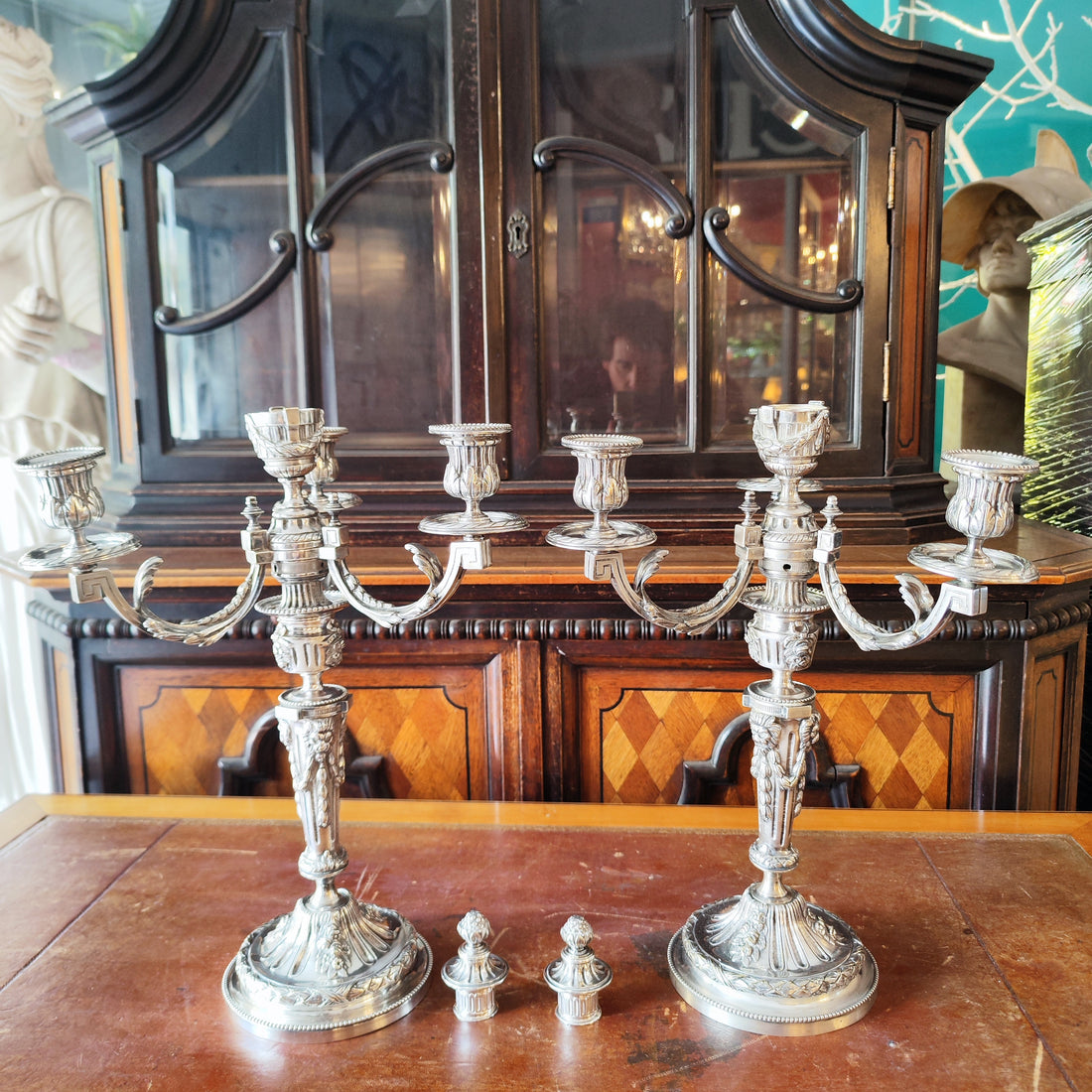 Gran par de candelabros luis XVI. Francia SXVIII