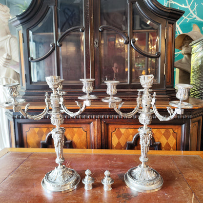 Gran par de candelabros luis XVI. Francia SXVIII