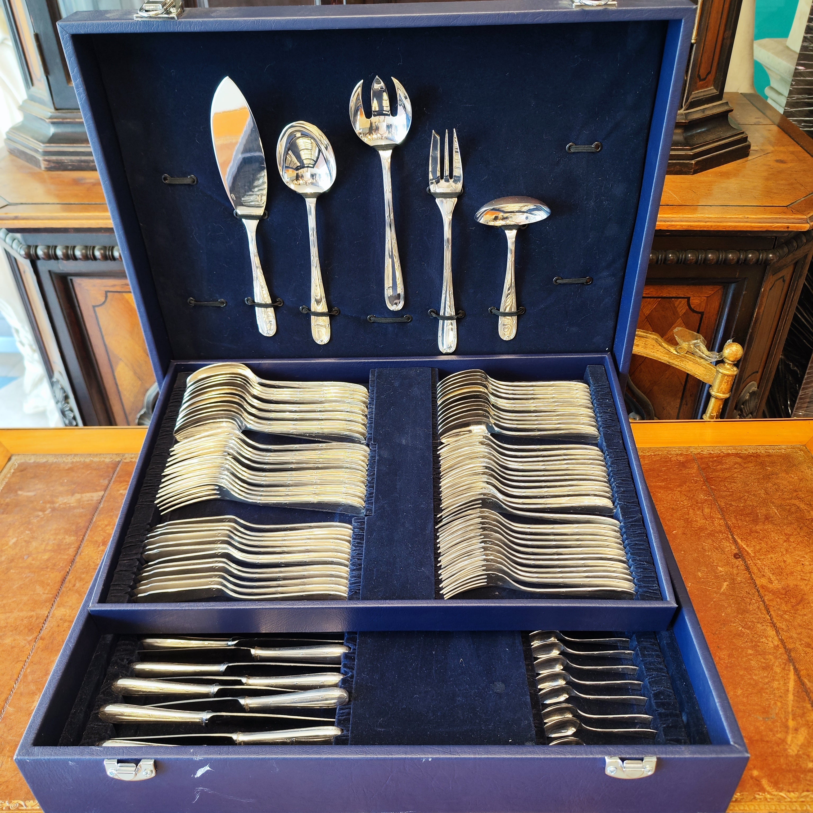 Cuchilleria Christofle modelo Rubans. Argentina SXX