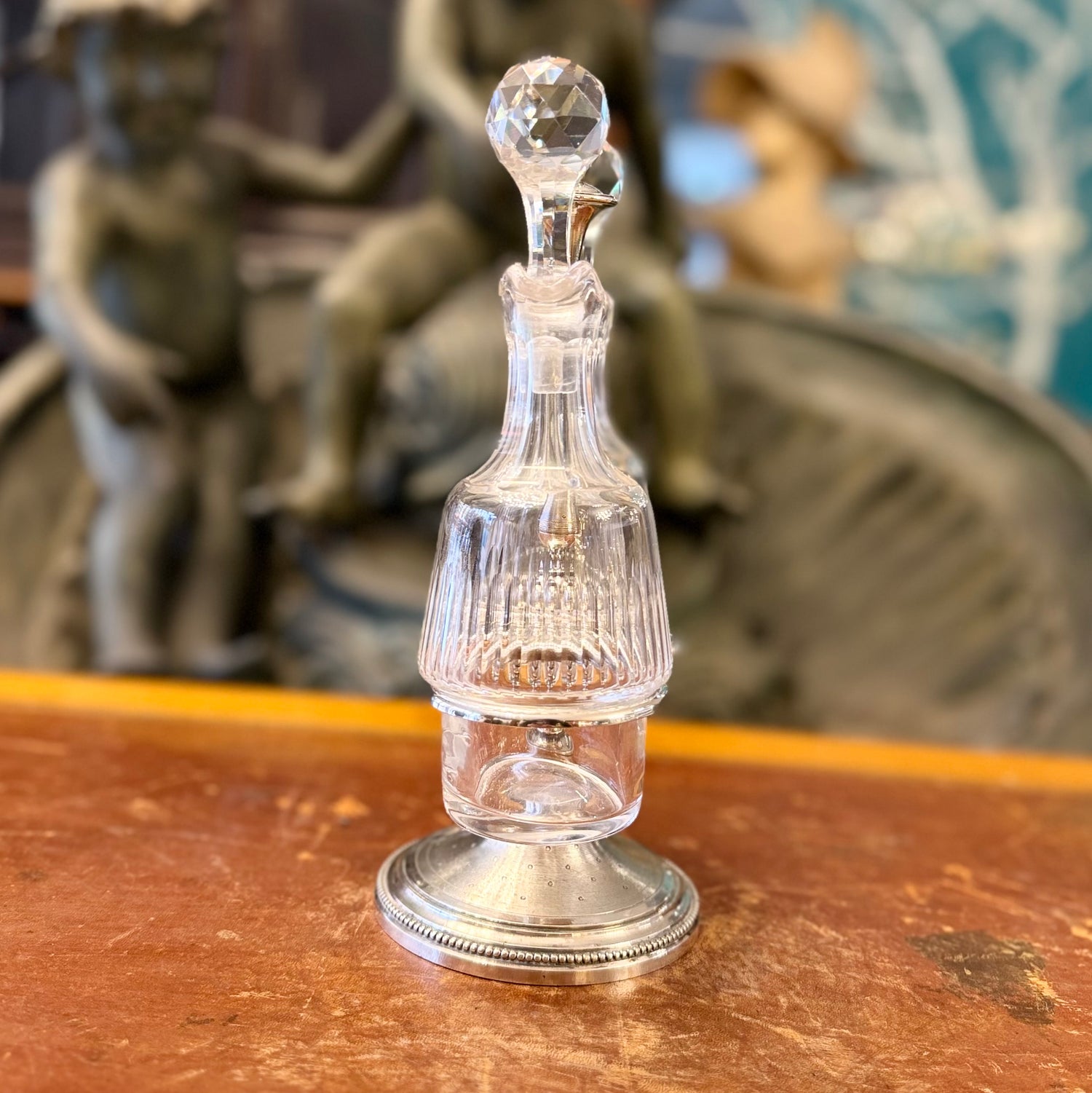 Alcuza francesa de dos botellas Armand Frénais. Francia SXIX