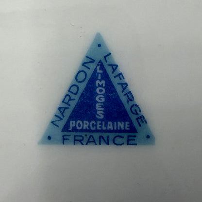 Servicio de te francés porcelana Nardon Lafrage Limoges. Francia SXIX
