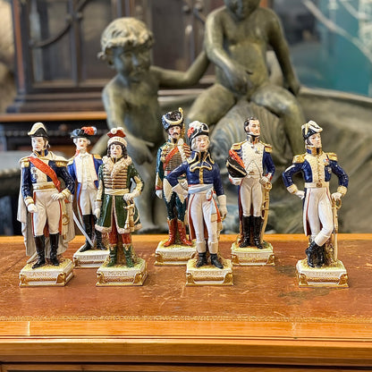 Conjunto de mariscales de Napoleón sellados Scheibe-Alsbach. Alemania SXIX