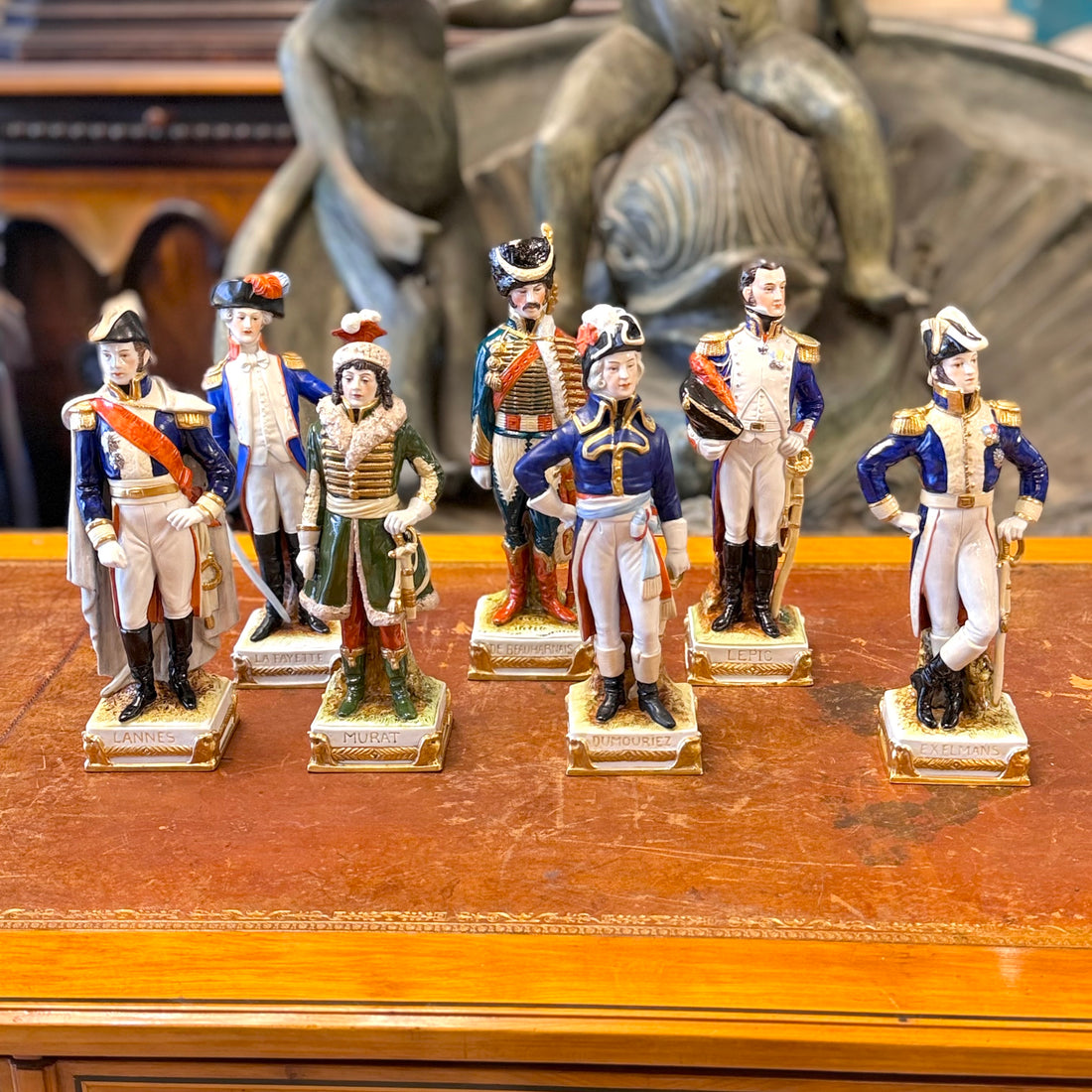 Conjunto de mariscales de Napoleón sellados Scheibe-Alsbach. Alemania SXIX