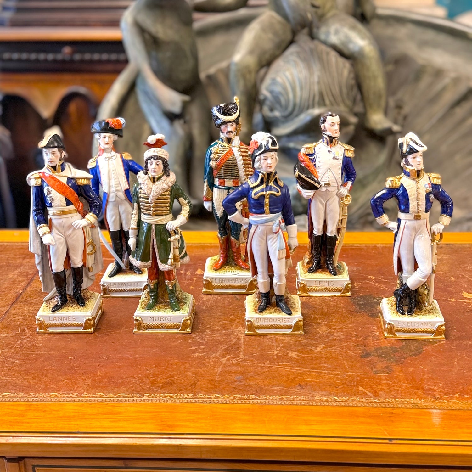Conjunto de mariscales de Napoleón sellados Scheibe-Alsbach. Alemania SXIX