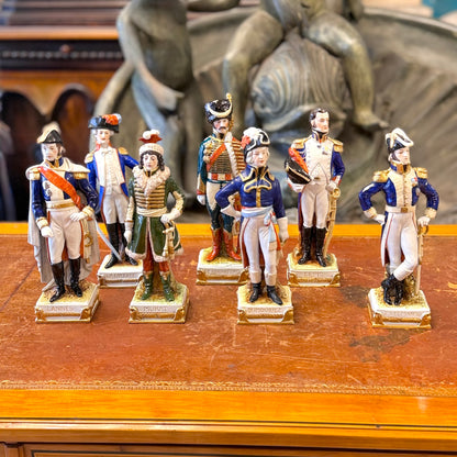 Conjunto de mariscales de Napoleón sellados Scheibe-Alsbach. Alemania SXIX