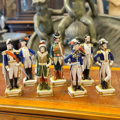 Conjunto de mariscales de Napoleón sellados Scheibe-Alsbach. Alemania SXIX