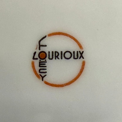 Sopera francesa porcelana Lourioux "Le Faune". Francia SXX