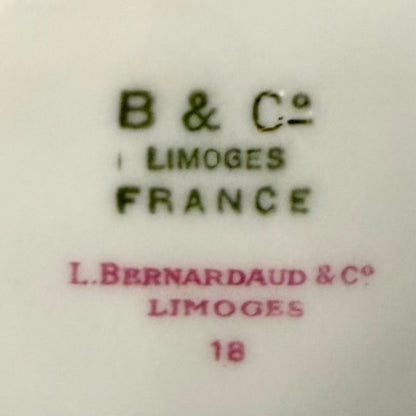 Vajilla de porcelana francesa Limoges Bernardaud modelo Condé. Francia SXIX