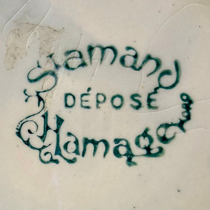 Par de jarrones Art- Nouveau et Hamage Nord. Francia SXX