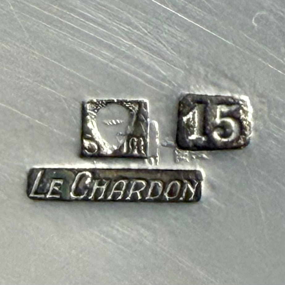 Champañera francesa sellada Le Chadon Orfevrerie Saint-Medrad. Francia SXX