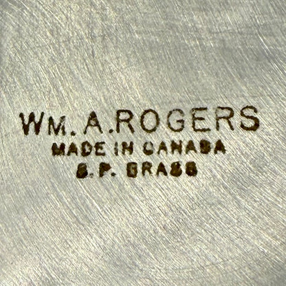 Centro de mesa plaque A. Rogers estilo Luis XV. Canadá SXX