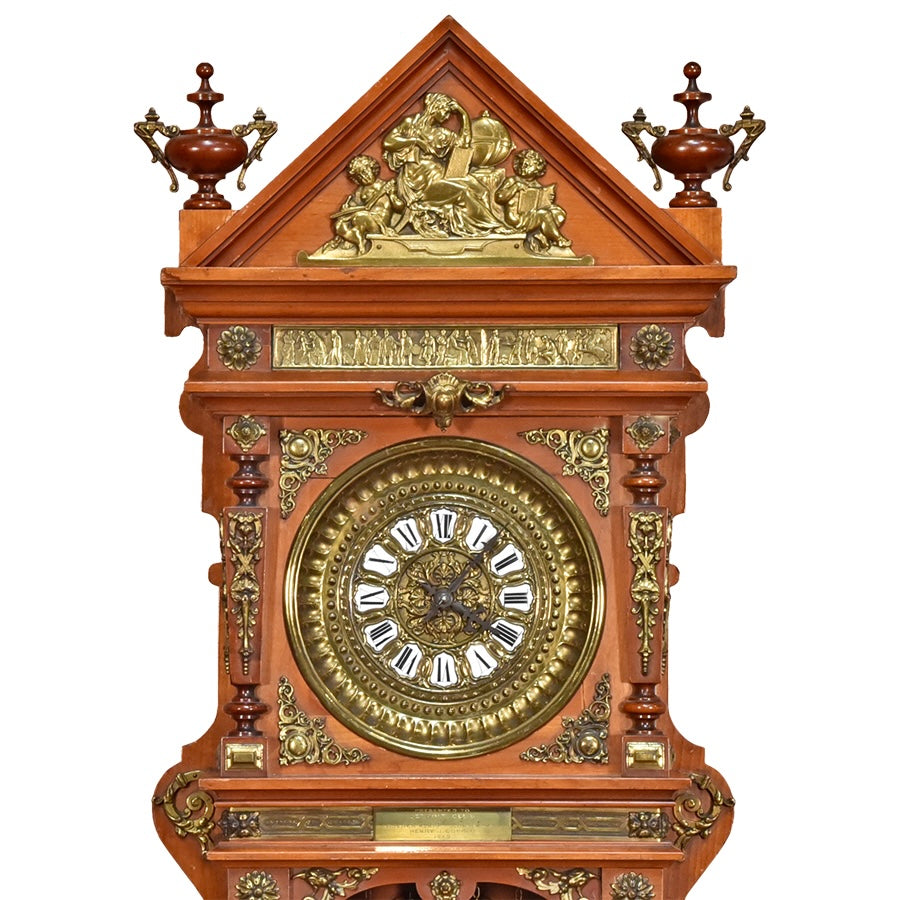 Espectacular reloj de pared Americano Ansonia. EE.UU siglo XIX