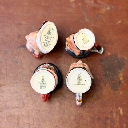 Set de 4 Tobys Royal Doulton. Inglaterra SXX