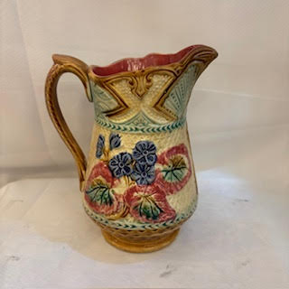 Jarra Mayólica art noveau. Francia SXX