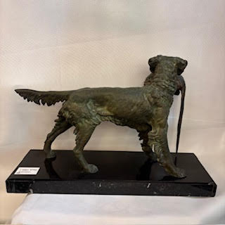 Bronce Perro firma a jules Moigniez. Francia SXIX