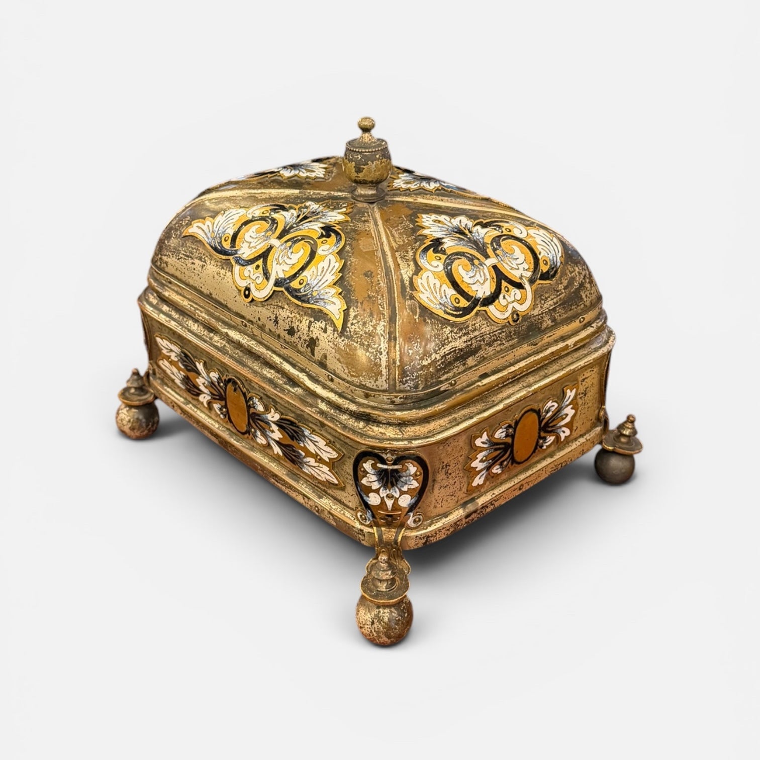 Joyero Napoleón III en Champleve. Francia SXIX