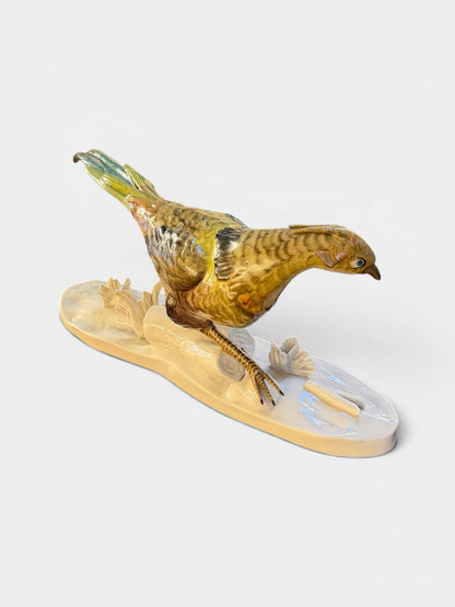 Figura de porcelana Faisan Bavaria. Alemania SXX